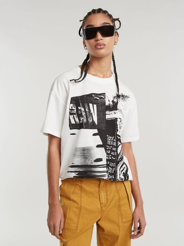 G-Star Shirt wit/zwart