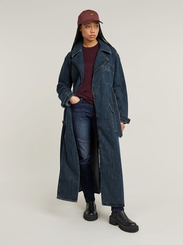 G-Star Spijkertrenchcoat donkerblauw