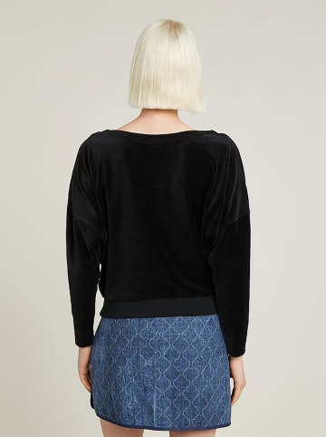 G-Star Samtbluse in Schwarz