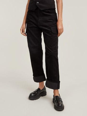 G-Star Cargohose "Cord 3D" in Schwarz