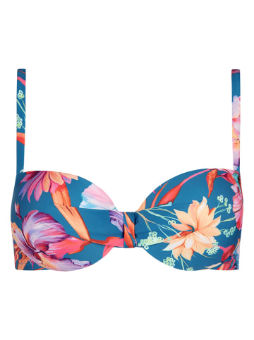 Lisca Bikini-Oberteil in Blau/ Pink