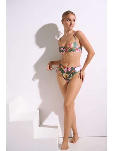 Lisca Bikinitop olijfgroen/lichtroze
