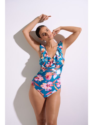 Lisca Badeanzug in Blau/ Pink