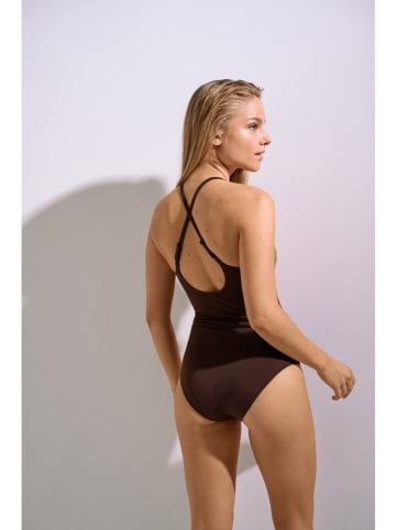 Lisca Badeanzug in Braun/ Pink
