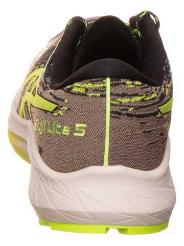 asics Buty "Fuji Lite 5" w kolorze czarno-zielonym do biegania
