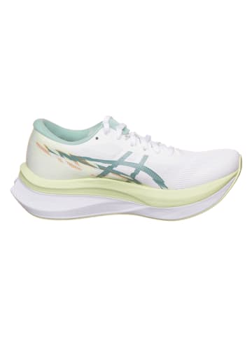 asics Buty "Magic Speed 4" w kolorze biało-zielonym do biegania