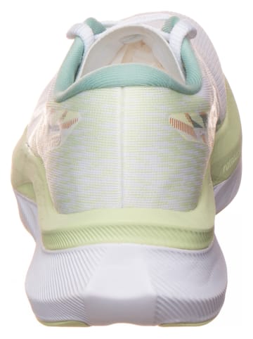 asics Buty "Magic Speed 4" w kolorze biało-zielonym do biegania