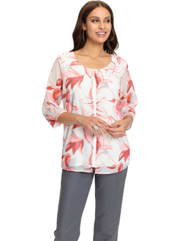 WITT WEIDEN Blouse lichtrood/wit