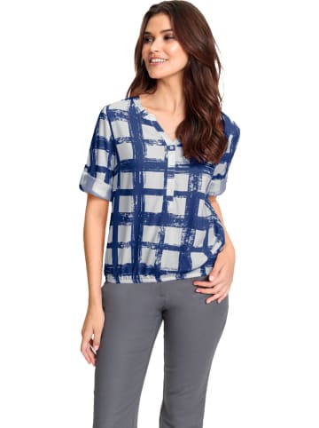 WITT WEIDEN Bluse in Blau/ Weiß