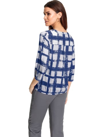 WITT WEIDEN Bluse in Blau/ Weiß