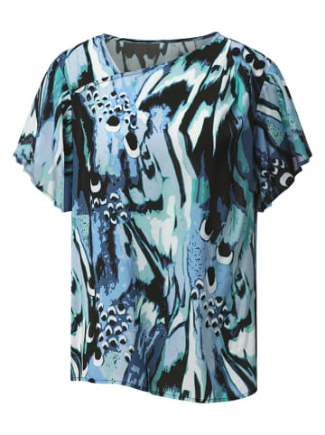 WITT WEIDEN Blouse blauw/zwart/wit