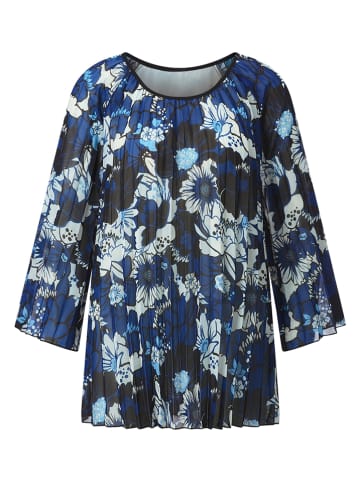 WITT WEIDEN Bluse in Blau/ Weiß/ Schwarz