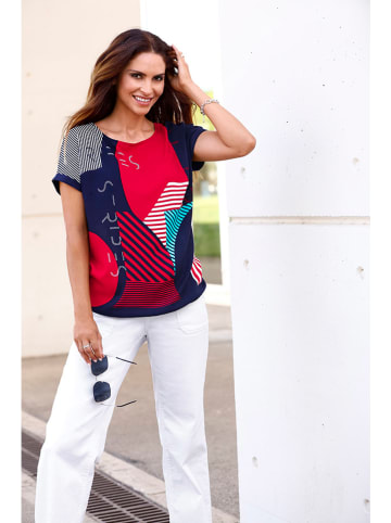 WITT WEIDEN Blouse donkerblauw/rood