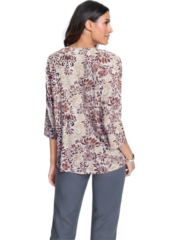WITT WEIDEN Bluse in Beige/ Braun/ Weiß