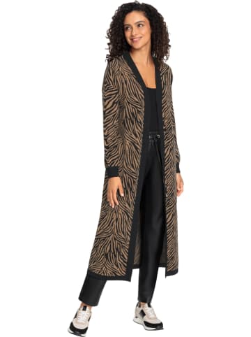 WITT WEIDEN Cardigan in Hellbraun/ Schwarz