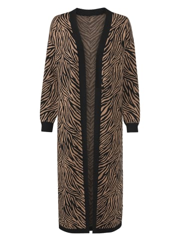 WITT WEIDEN Cardigan in Hellbraun/ Schwarz