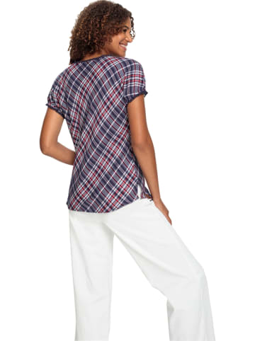 WITT WEIDEN Blouse donkerblauw/wit/rood