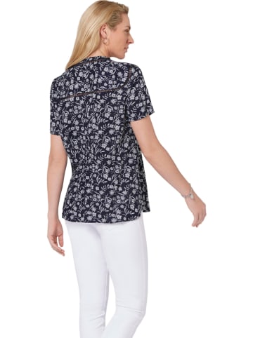 WITT WEIDEN Blouse donkerblauw/wit