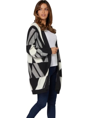 WITT WEIDEN Cardigan in Schwarz/ Grau/ Weiß
