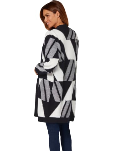 WITT WEIDEN Cardigan in Schwarz/ Grau/ Weiß