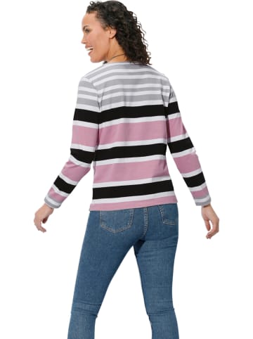 WITT WEIDEN Longsleeve in Rosa/ Grau/ Weiß