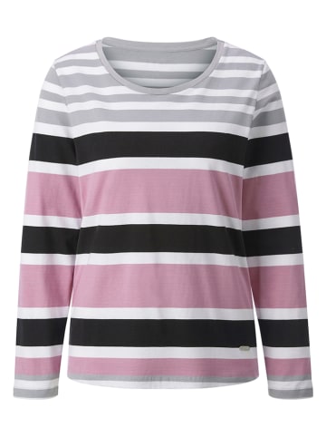 WITT WEIDEN Longsleeve in Rosa/ Grau/ Weiß