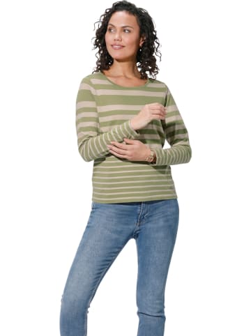 WITT WEIDEN Longsleeve in Grün/ Beige