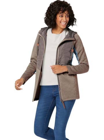 WITT WEIDEN Fleecejacke in Braun/ Beige