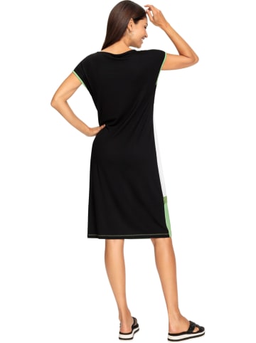WITT WEIDEN Kleid in Schwarz/ Grün/ Weiß