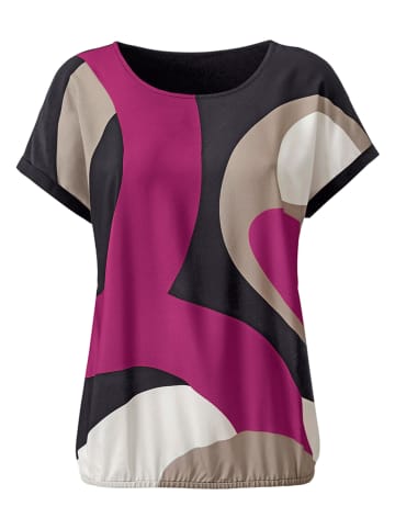 WITT WEIDEN Bluse in Pink/ Schwarz/ Grau
