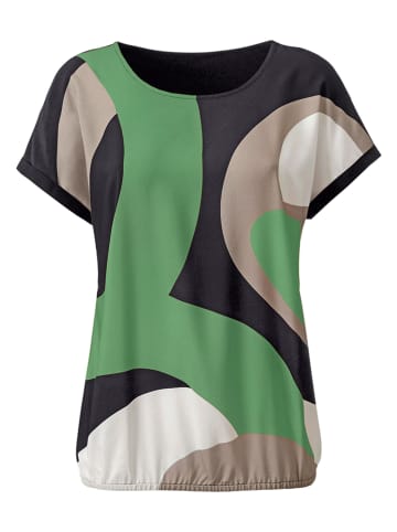 WITT WEIDEN Blouse groen/zwart/grijs