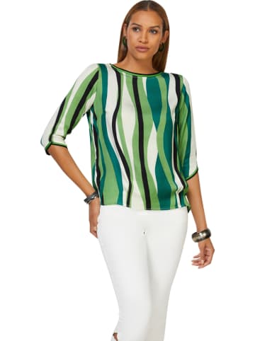 WITT WEIDEN Blouse groen/wit