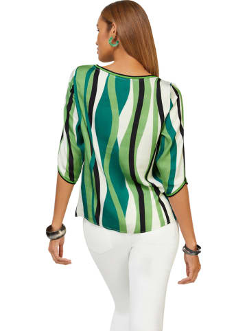WITT WEIDEN Blouse groen/wit