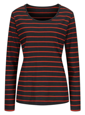 WITT WEIDEN Longsleeve in Schwarz/ Rot