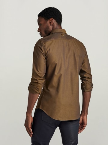 G-Star Hemd - Slim fit - in Hellbraun