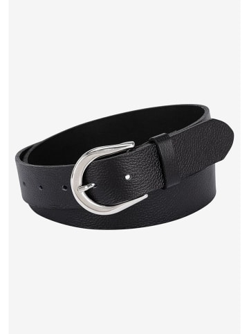 More & More Leren riem zwart