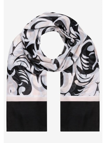 More & More Sjaal wit/zwart - (L)180 x (B)70 cm