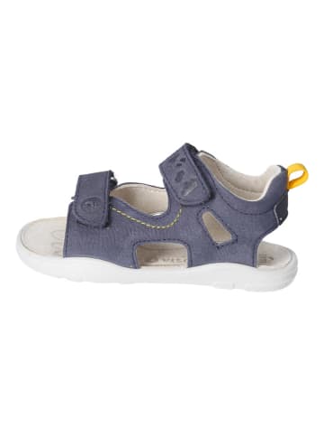 Ricosta Leren barefootschoenen donkerblauw