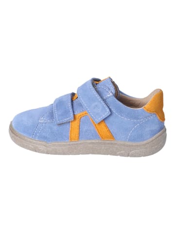 Ricosta Leder-Barfußschuhe in Blau/ Orange