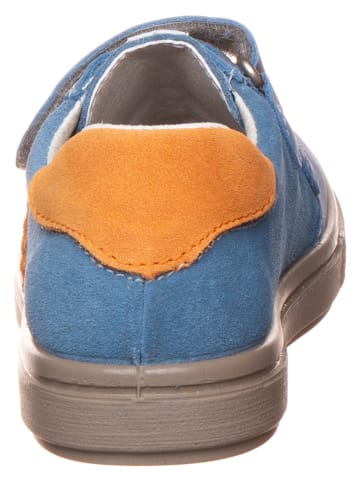 Ricosta Leder-Sneakers in Blau/ Orange
