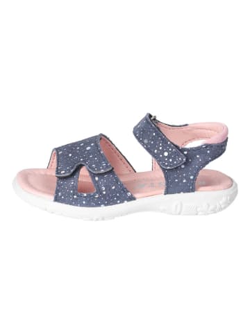 Ricosta Leren sandalen donkerblauw