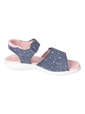 Ricosta Leren sandalen donkerblauw