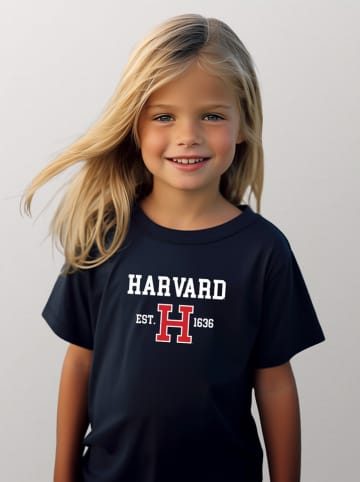 American Universities Shirt "Harvard Est 1636" in Dunkelblau