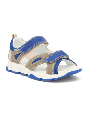 Bartek Leren sandalen beige/blauw