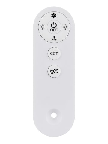 Globo lighting Ledplafondventilator "Hinea" zwart - (H)13 x Ø 40,6 cm
