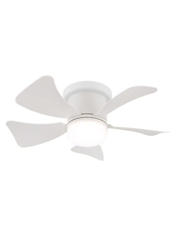 Globo lighting LED-Deckenventilator "Hinea" in Weiß - (H)13 x Ø 40,6 cm
