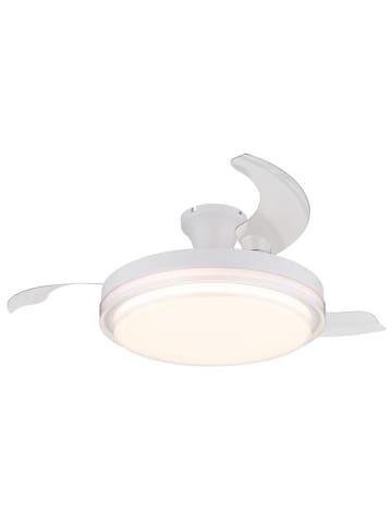 Globo lighting LED-Deckenventilator "Beliz" in Weiß - (H)27,5 x Ø 10,6 cm