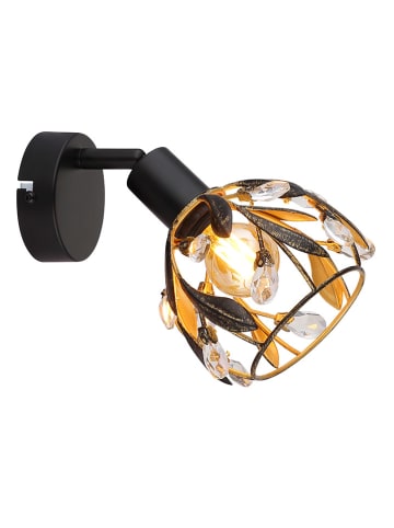 Globo lighting Lampa ścienna "Mika" w kolorze złoto-czarnym - 12 x 16 cm