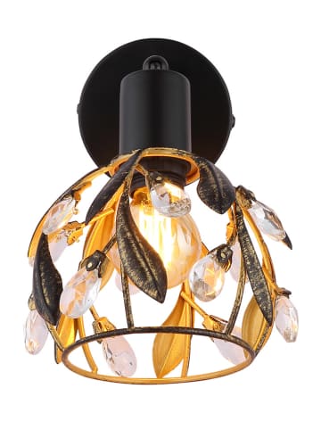 Globo lighting Lampa ścienna "Mika" w kolorze złoto-czarnym - 12 x 16 cm
