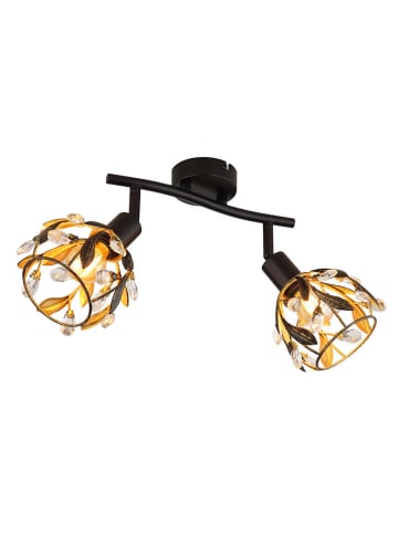 Globo lighting Lampa sufitowa "Mika" w kolorze złoto-czarnym - 25 x 15,5 x 12 cm